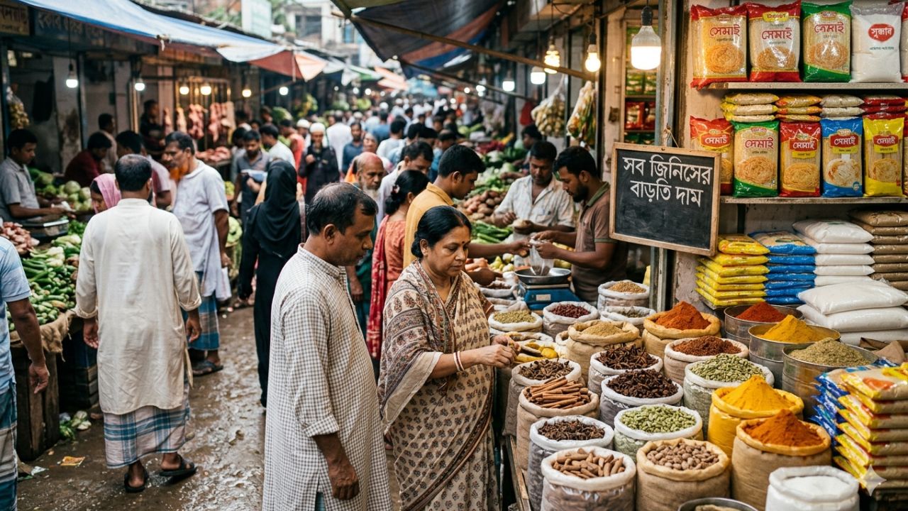 ঈদ উৎসব ঘিরে পণ্যের বাজারে অস্থিরতা