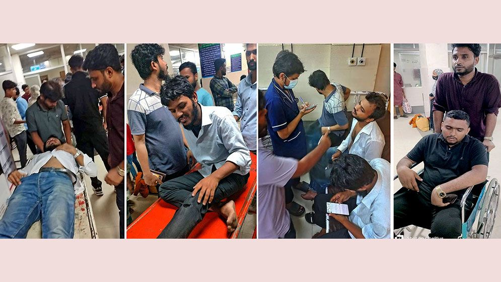 ছাত্রদলের নেতা কর্মীদের ওপর শিবিরের হামলার প্রতিবাদে উত্তপ্ত চট্টগ্রাম